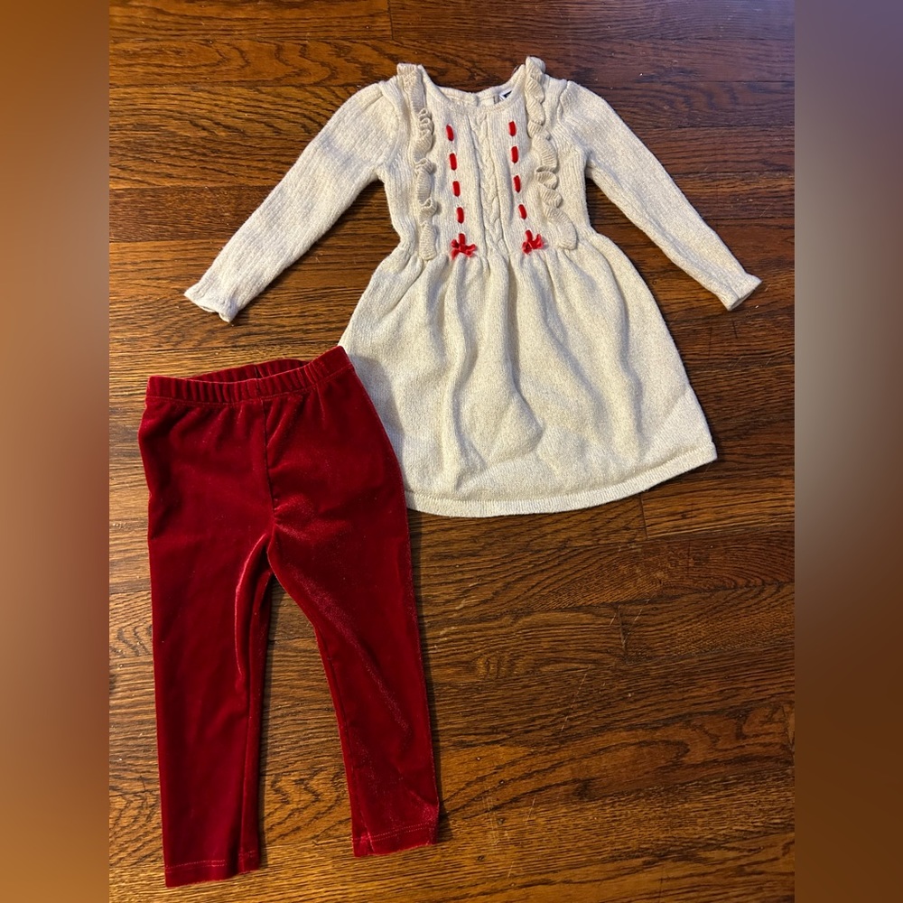 Pre owned Janie and Jack baby holiday outfit.  Size 12-18 months.